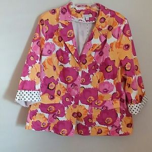 Joan Rivers pink and yellow jacket